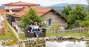 Entspannen am Hundebadeteich mit den Viebeinern